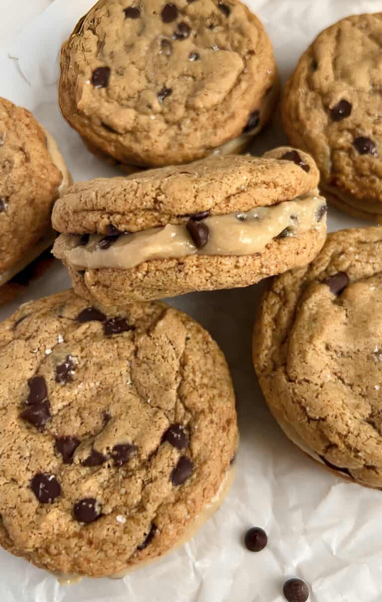 Cookie Dough Stuffed Cookie Sandwiches
