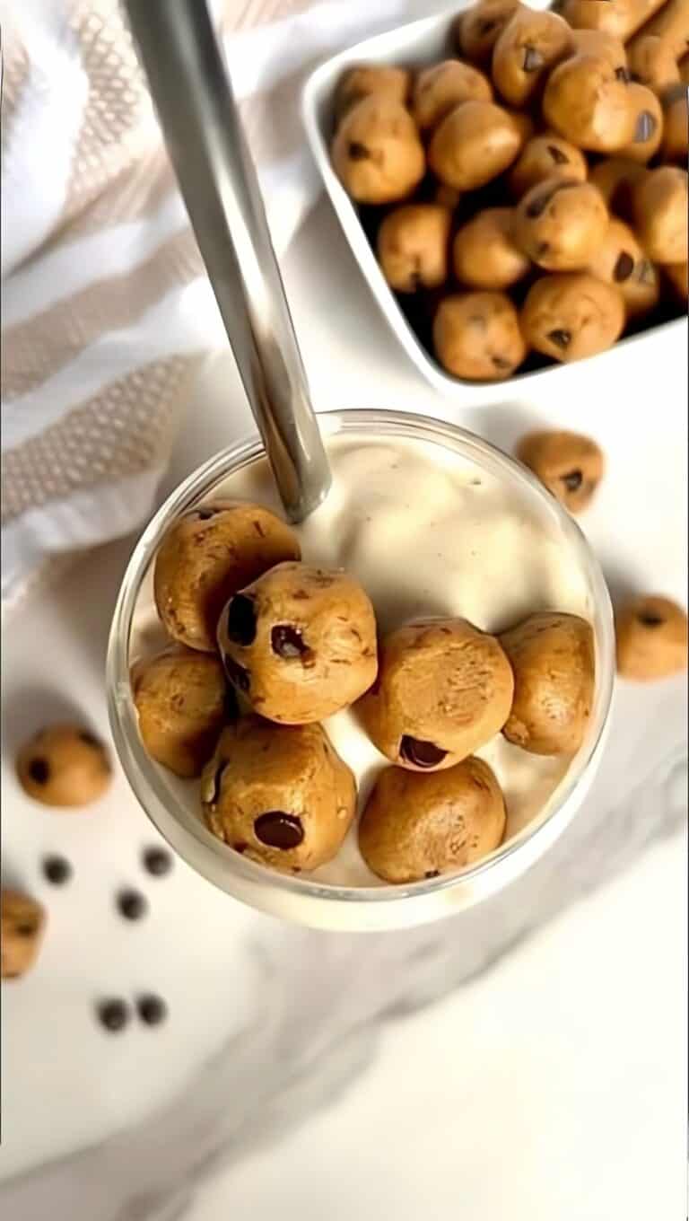 High Protein Cookie Dough Blizzard