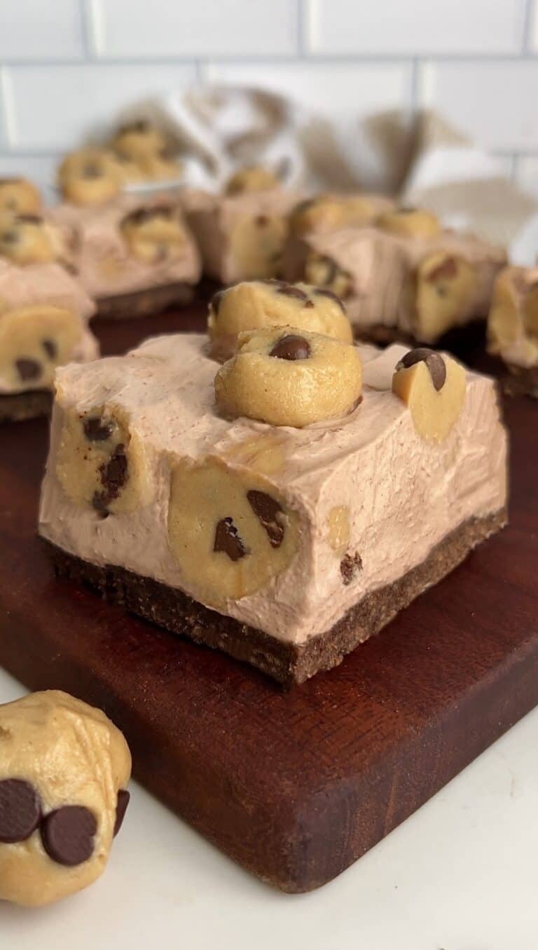 Chocolate Cheesecake Cookie Dough Bars