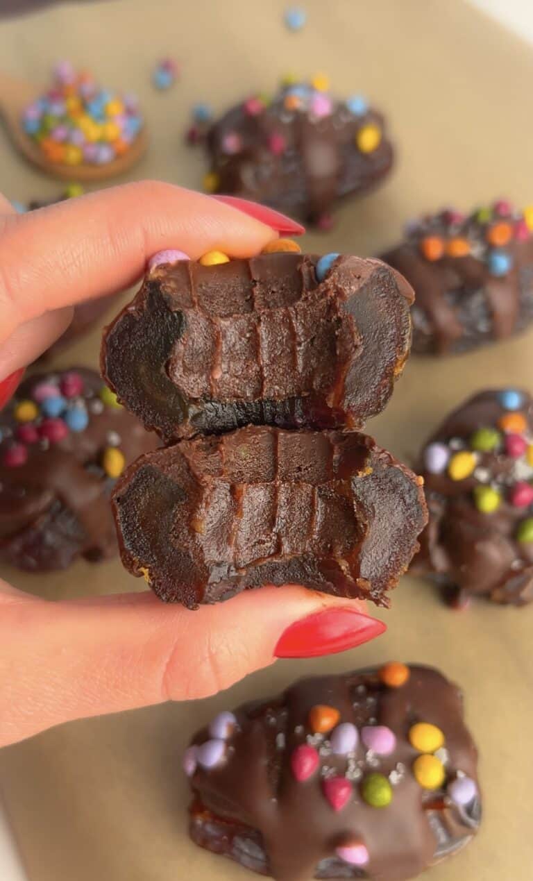 Healthy Cosmic Brownie Stuffed Dates