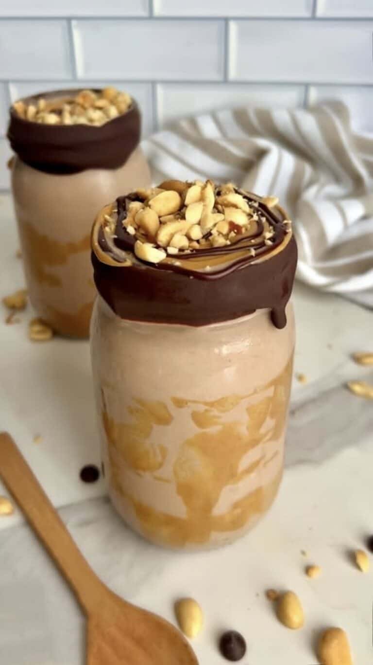 High Protein Snickers Blizzard
