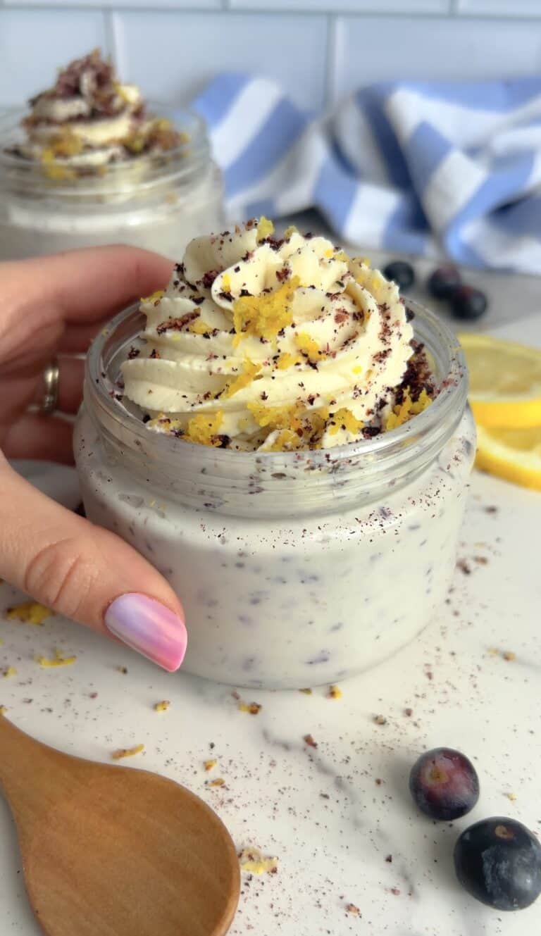 Protein Packed Blueberry Lemon Mousse