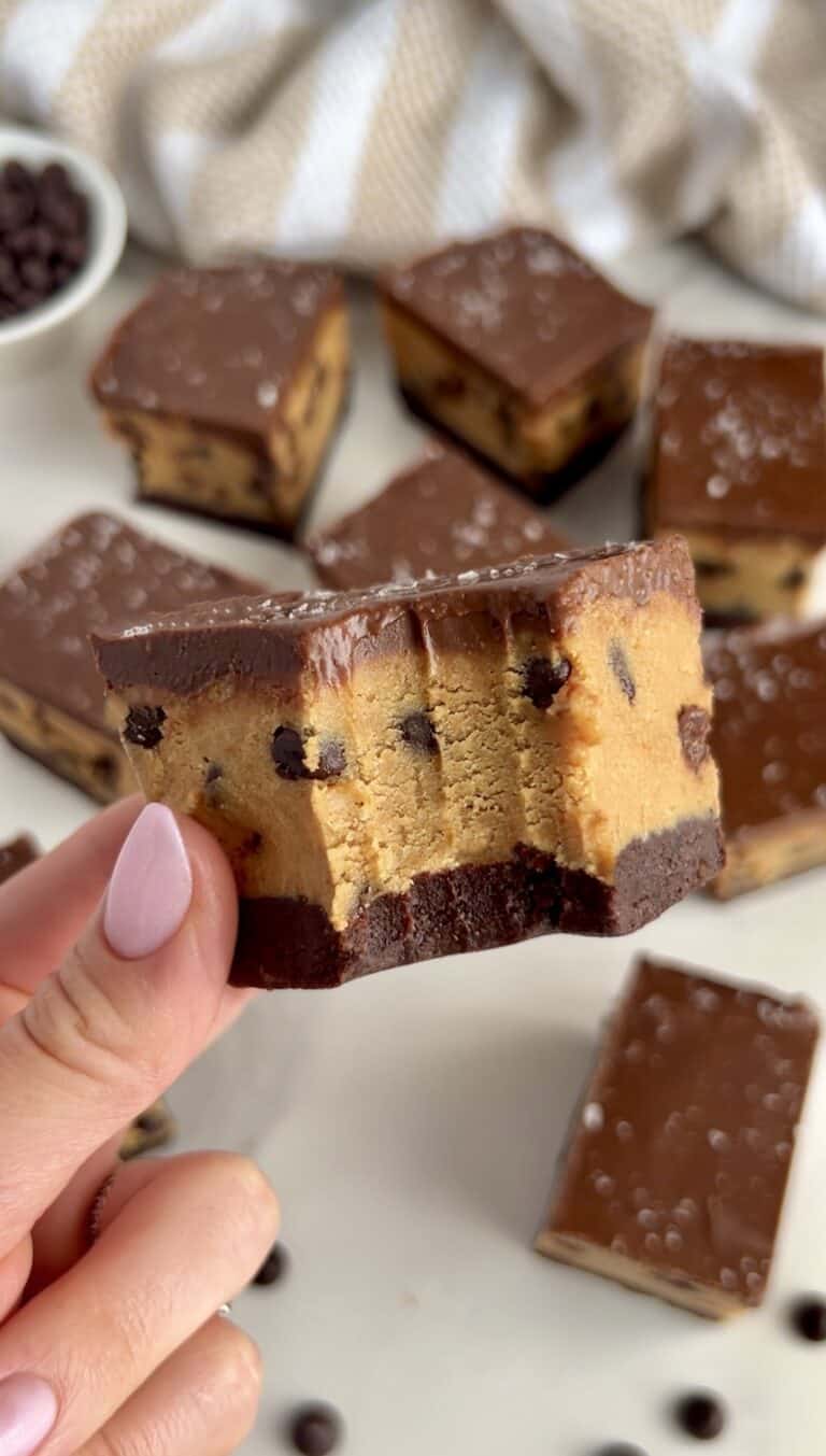 Peanut Butter Cookie Dough Brownie Bars