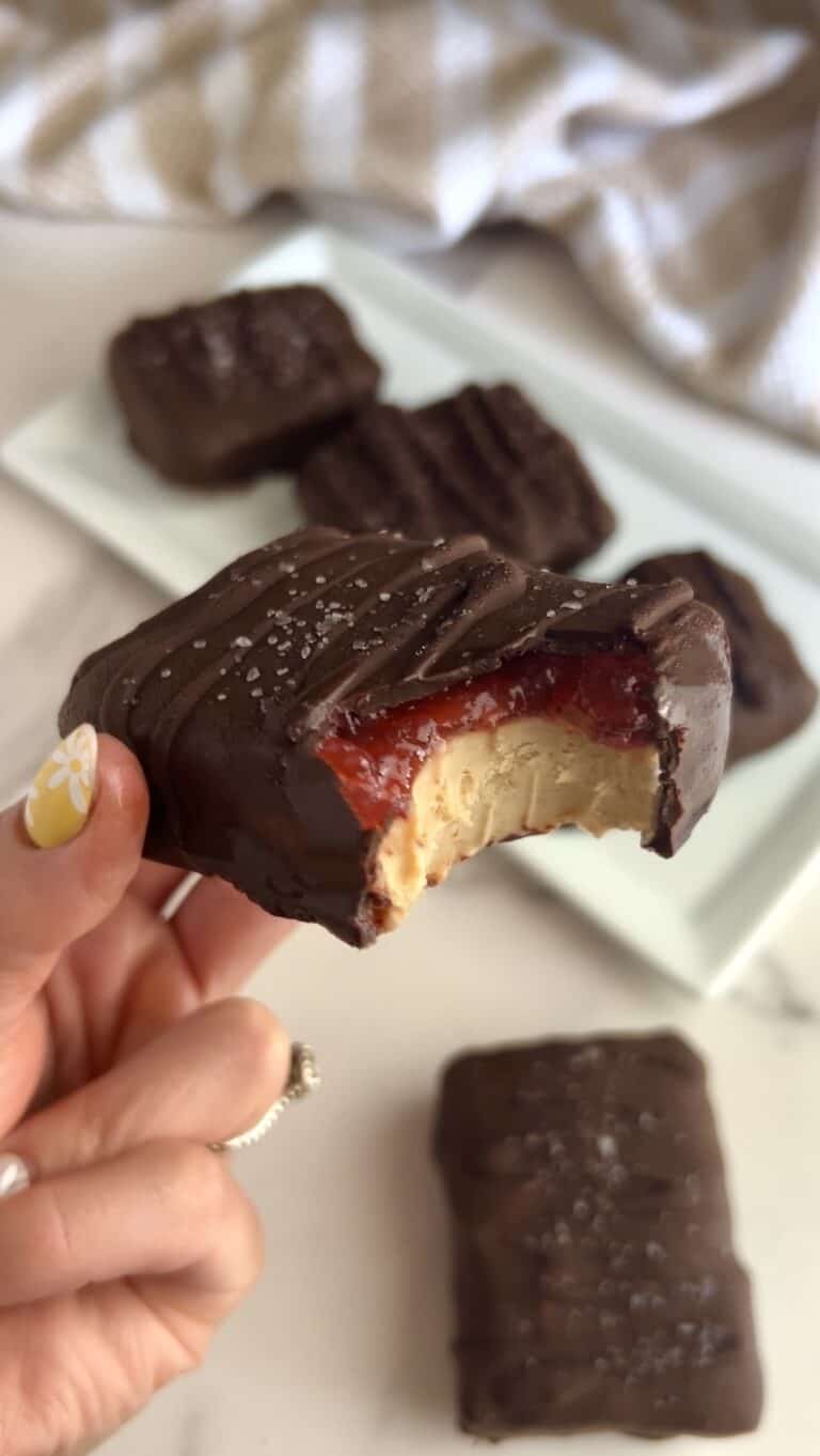 Peanut Butter & Jelly Ice Cream Bars