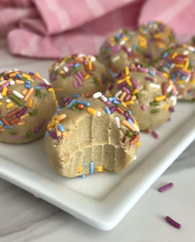 Cake Batter Protein Balls