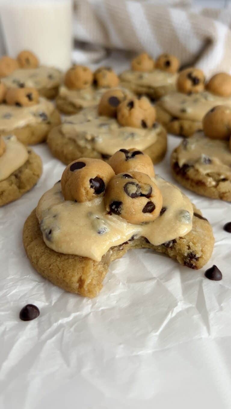 Vegan Cookie Dough Frosted Cookies