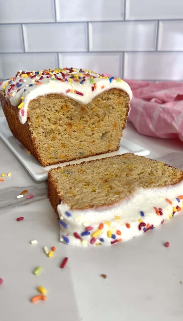 Funfetti Protein Bread (Gluten free, dye free)