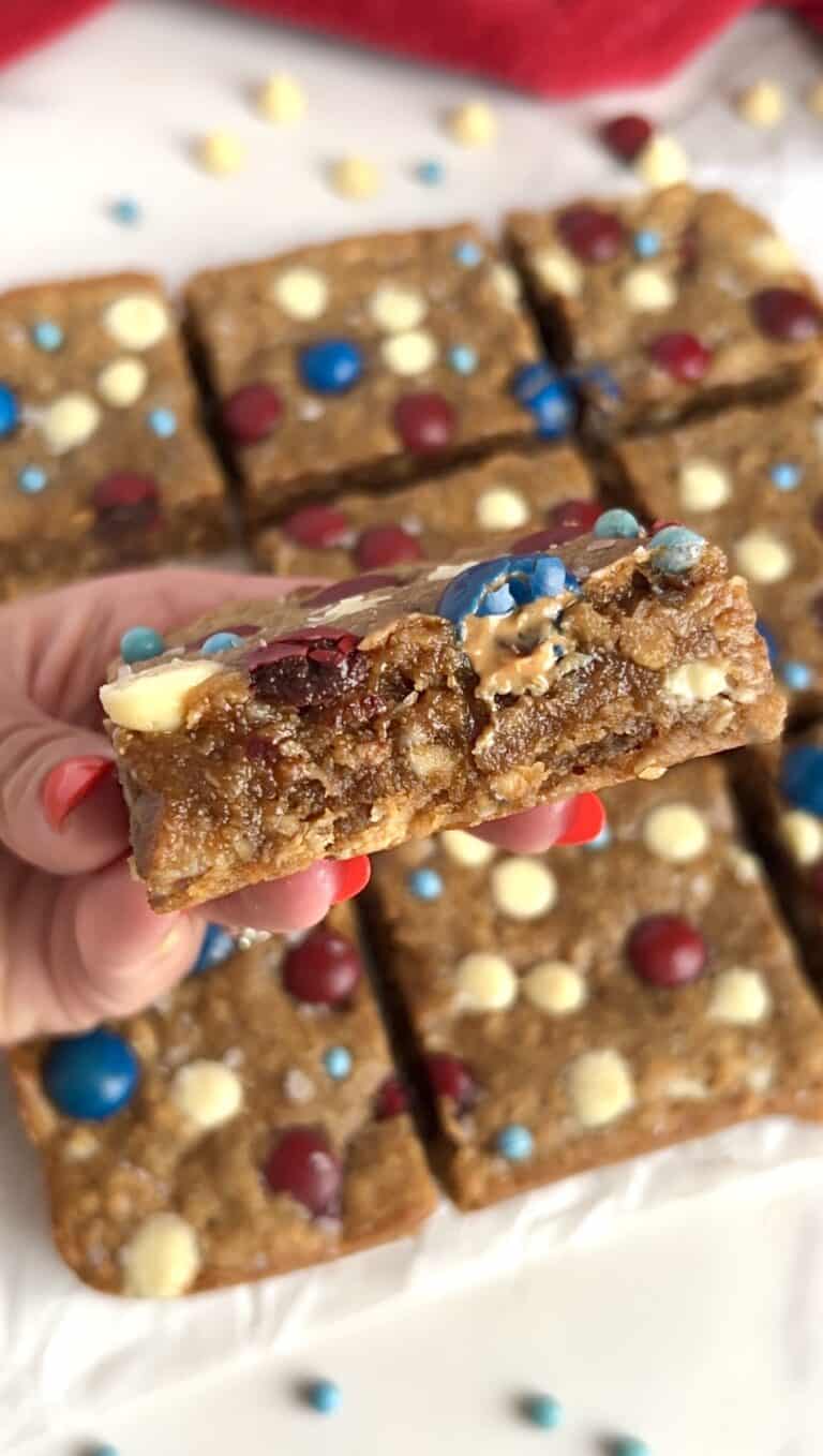 Gluten Free Monster Cookie Bars