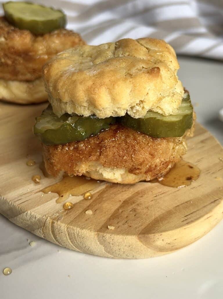 Hot Honey Chicken Biscuit Sliders