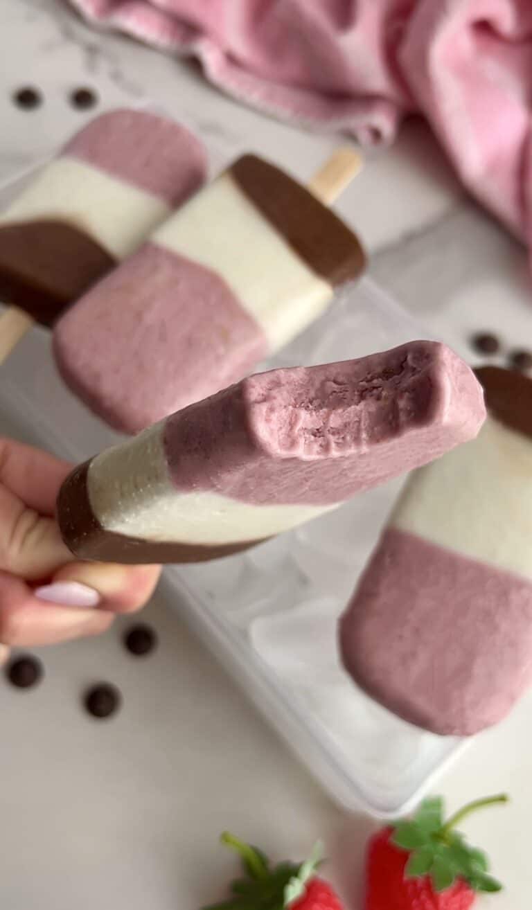 Neapolitan Popsicles (dairy free)