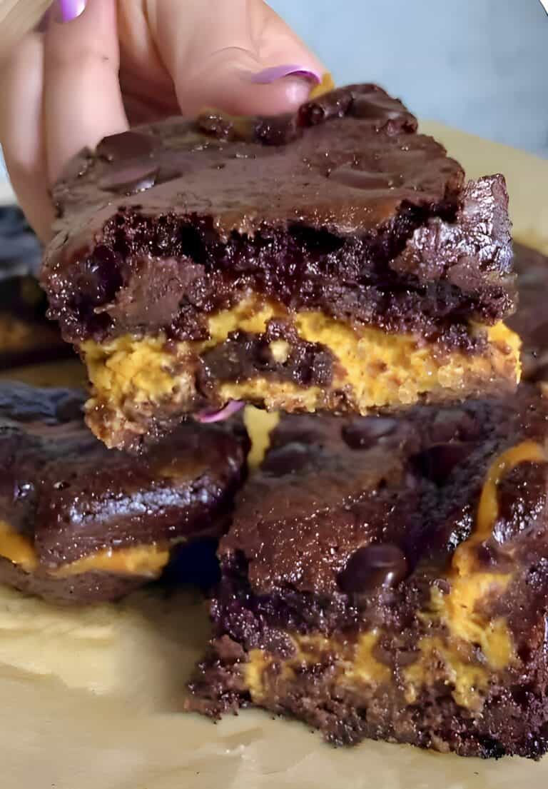 Pumpkin Cheesecake Brownies