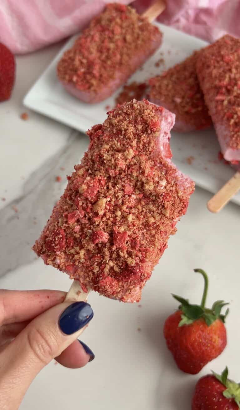 Strawberry Shortcake Popsicles