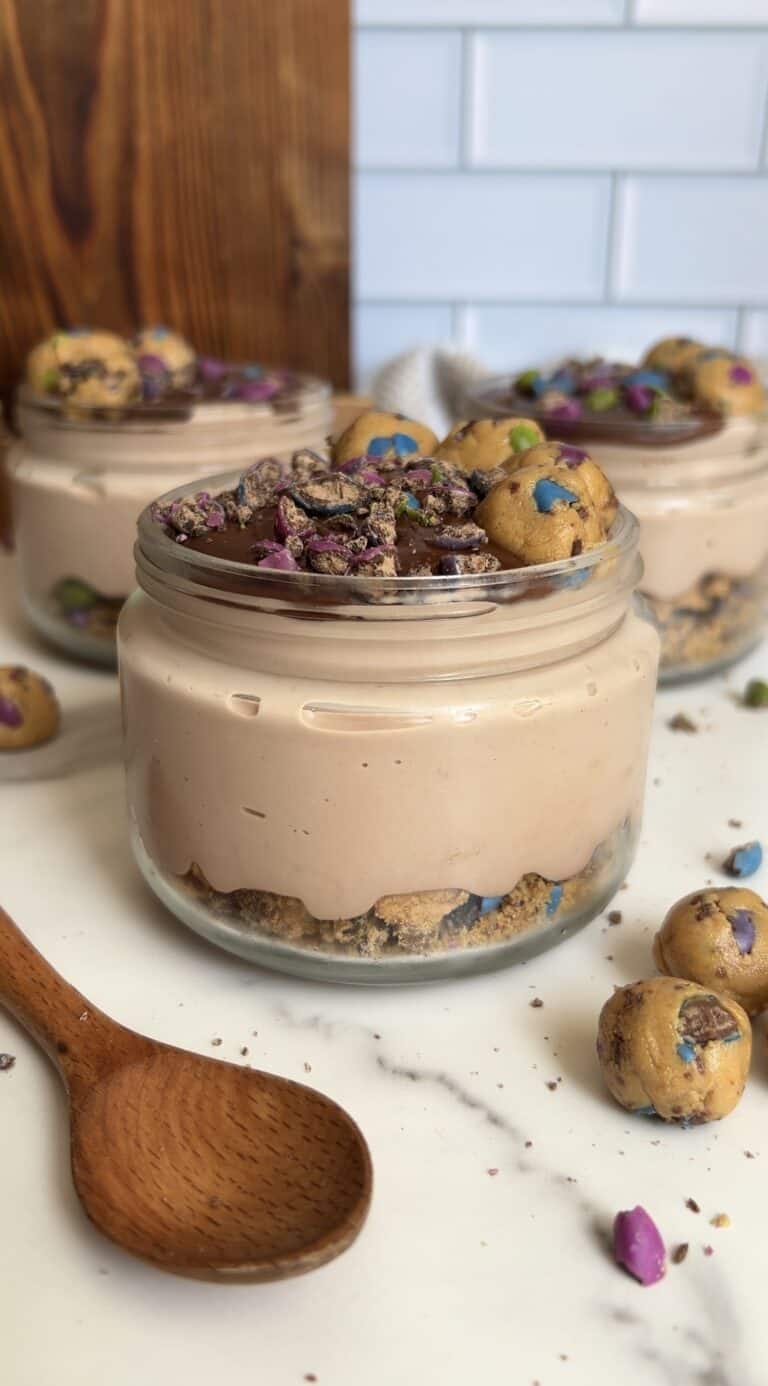 Monster Cookie Cottage Cheese Mousse