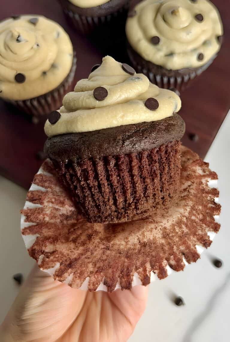 Cookie Dough Frosted Cupcakes