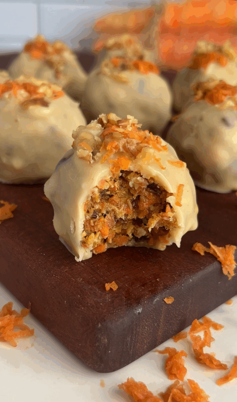 Healthy Carrot Cake Truffles (No‑Bake, Gluten‑Free, Dairy‑Free)