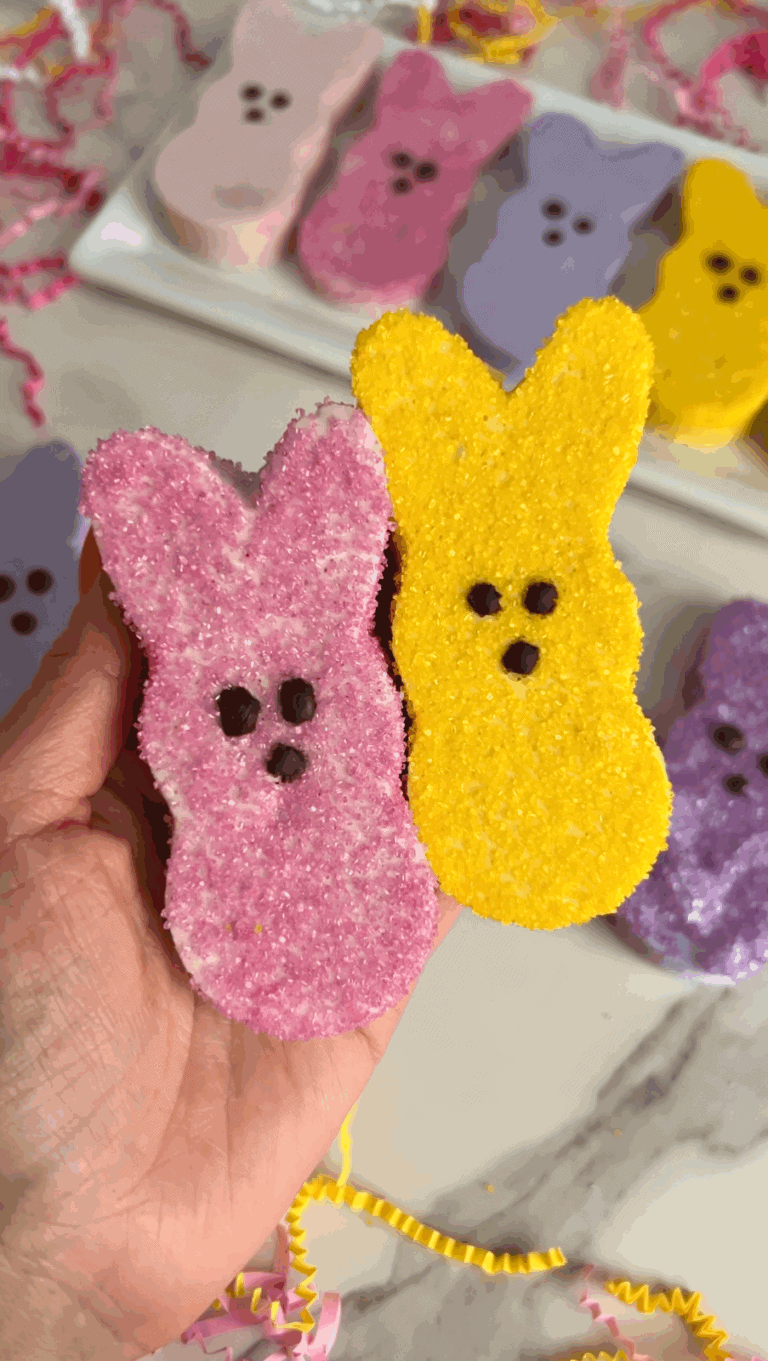 Homemade Healthy “Peeps” Marshmallows (Naturally Colored, No Corn Syrup!)