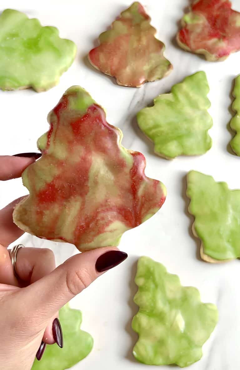 Marbled Christmas Sugar Cookies
