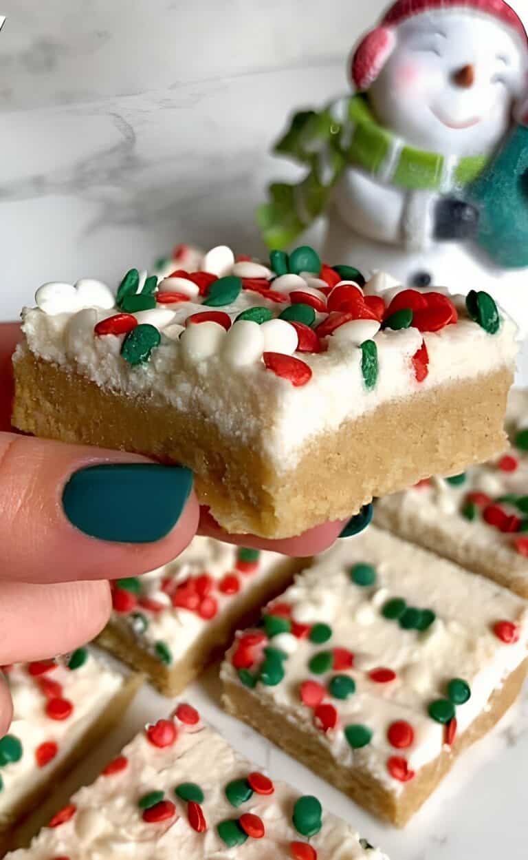 No Bake Sugar Cookie Bars
