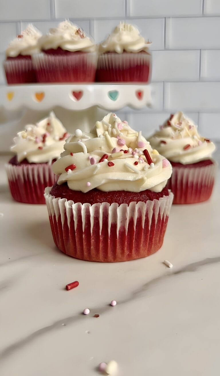 Dye-Free Red Velvet Cupcakes