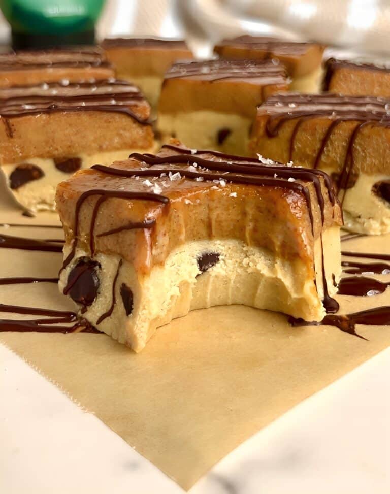 Salted Caramel Cookie Dough Bars
