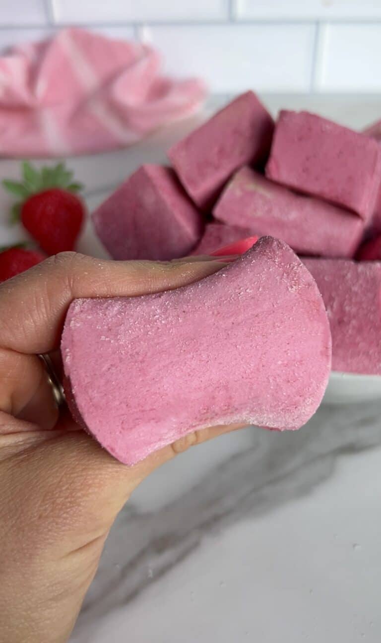 Homemade Strawberry Protein Marshmallows