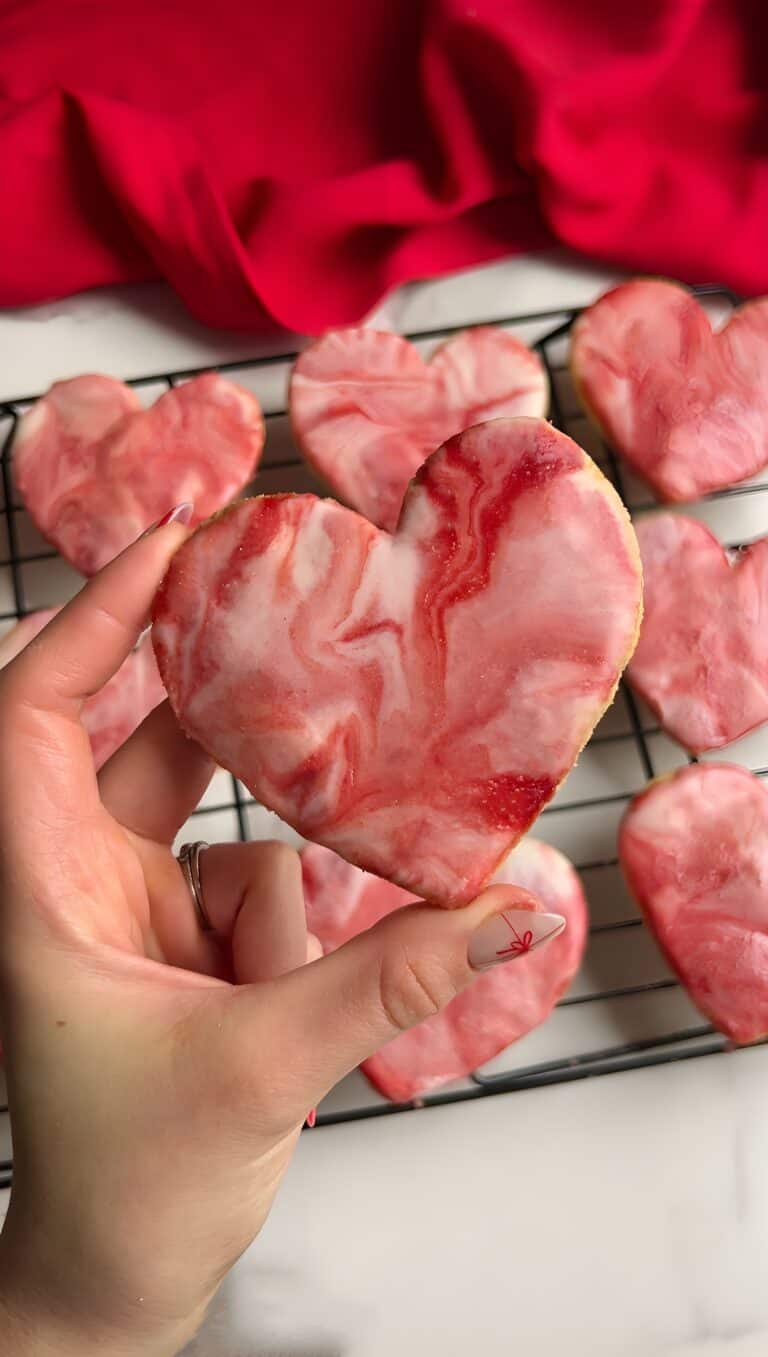 Valentines Marbled Sugar Cookies