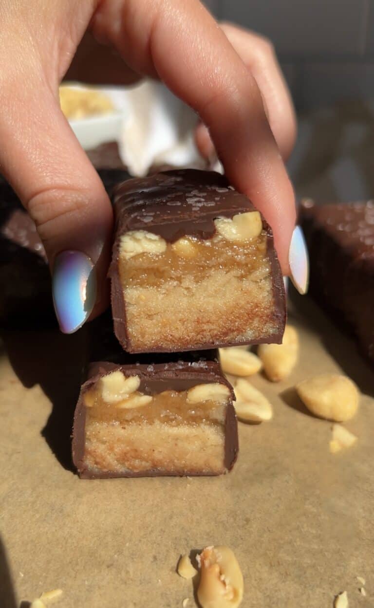 Healthy Homemade Protein Snickers