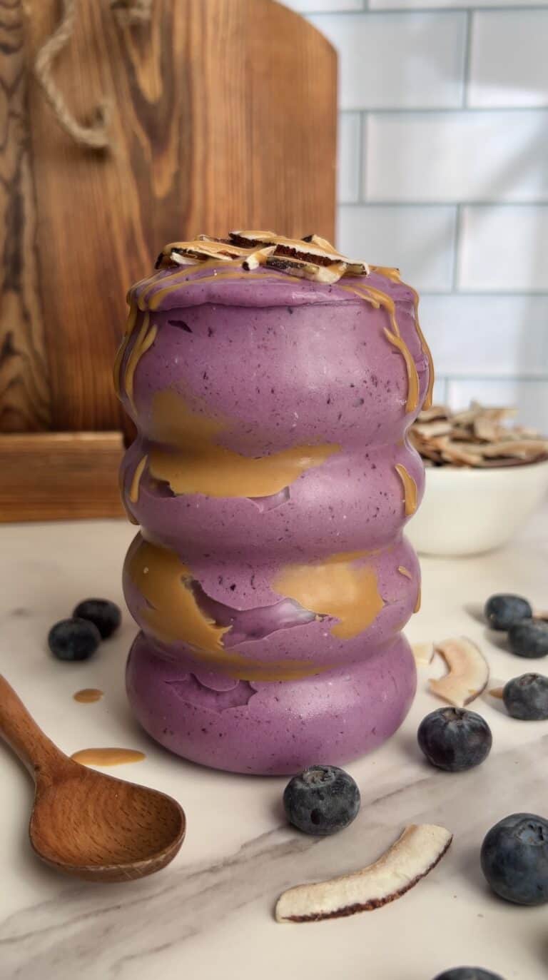 Coconut Acai and Peanut Butter Smoothie