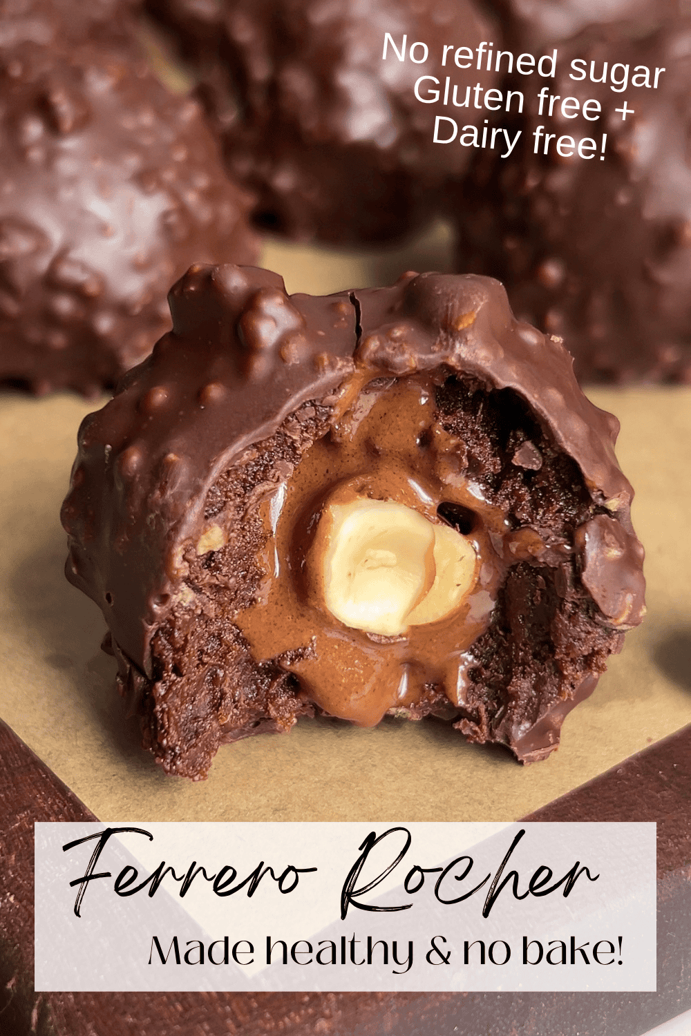 Healthy Homemade Ferrero Rocher