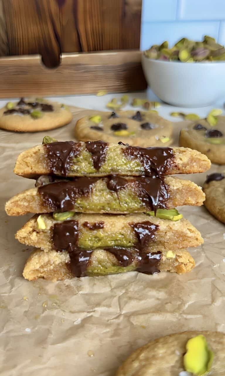 Sea‑Salted Honey Pistachio Protein Cookies