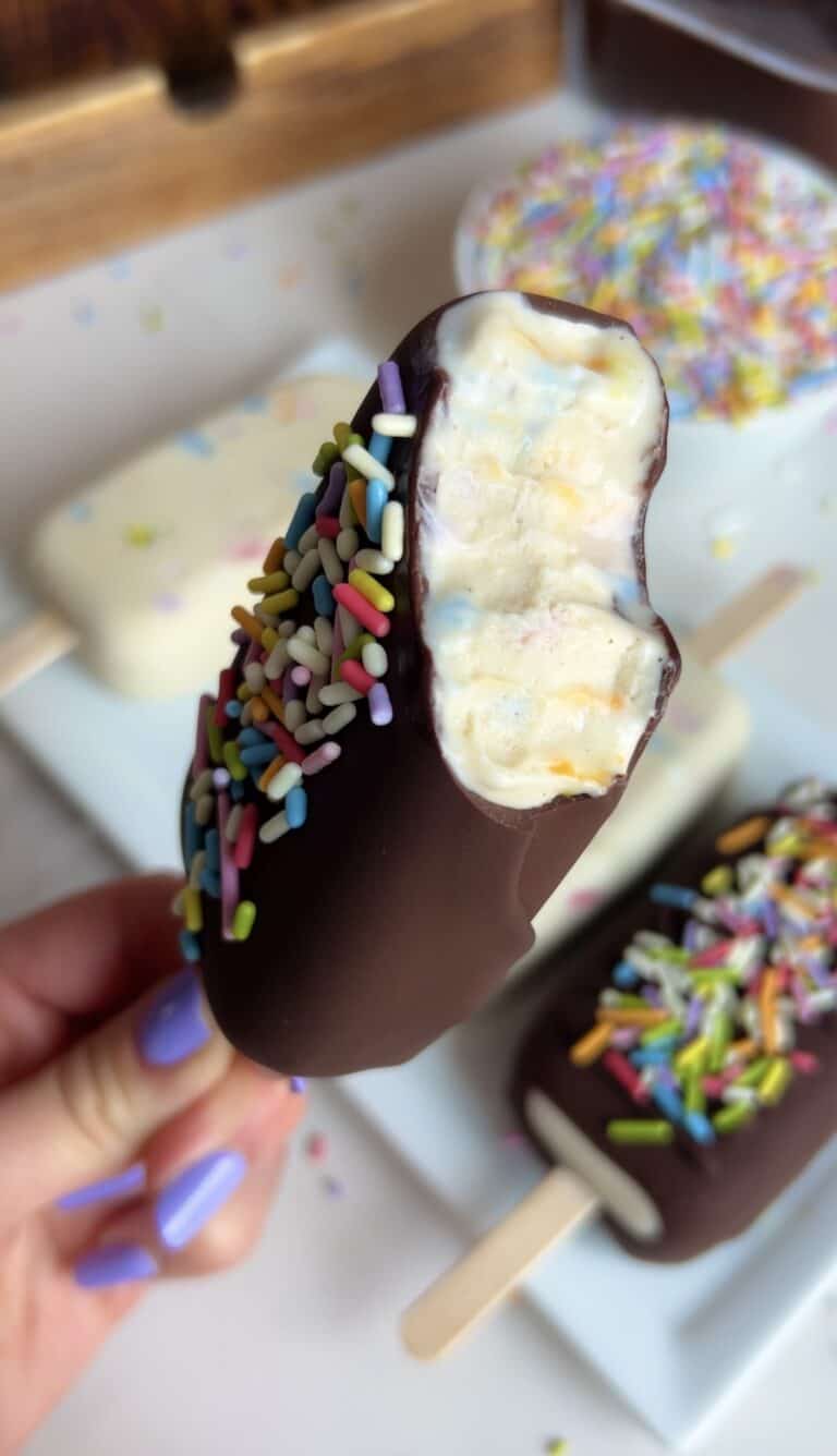 Dairy-Free Funfetti Protein Popsicles (Healthy, High-Protein & Kid-Approved)