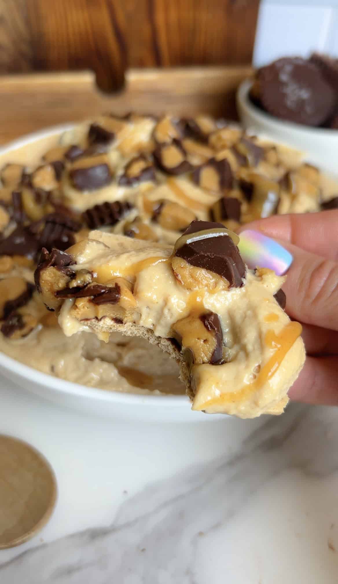 Peanut Butter Cup Dessert Dip (High‑Protein)