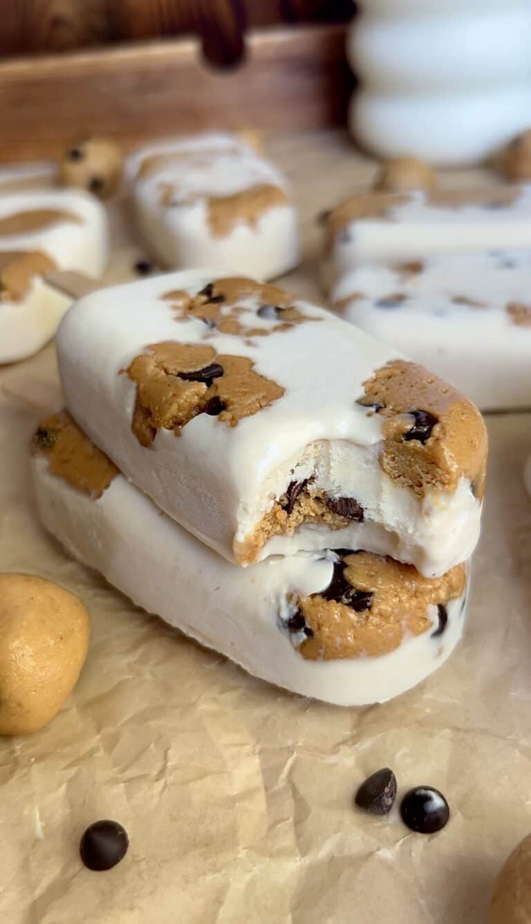 Healthy Milk & Cookies Protein Popsicles (Gluten-Free, Refined Sugar-Free)